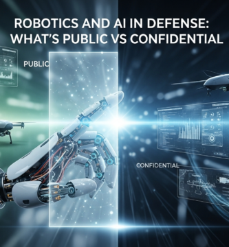 Robotics and AI in Defense: What’s Public vs Confidential