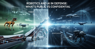 Robotics and AI in Defense: What’s Public vs Confidential