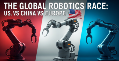 The Global Robotics Race: US vs China vs Europe