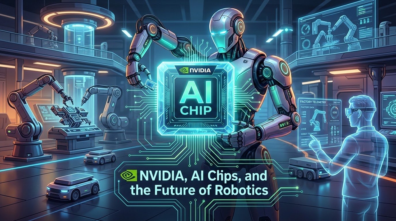 NVIDIA AI Chip powering robotics and artificial intelligence systems — GPU at the center of the modern robotics revolution