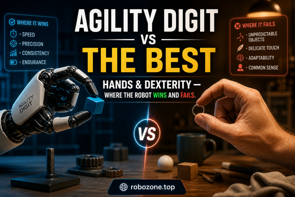 Agility Digit vs the Best: Hands & dexterity — Where the Robot Wins and Fails