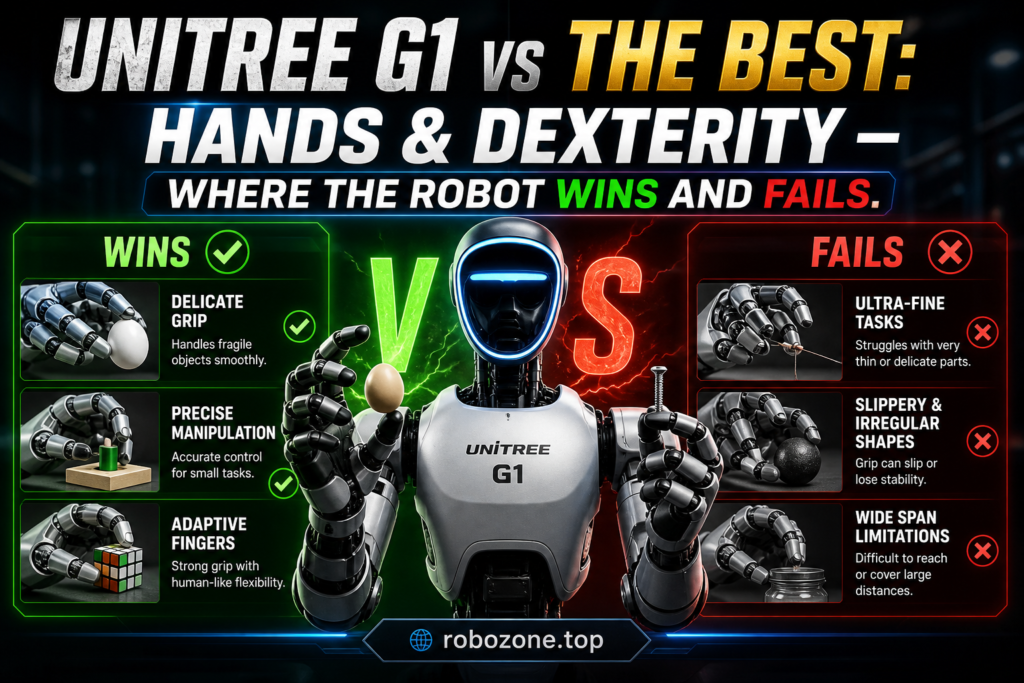 Unitree G1 vs the Best: Hands & dexterity — Where the Robot Wins and Fails
