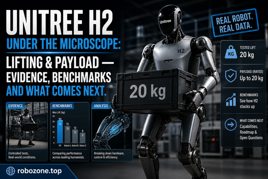 Unitree H2 Under the Microscope: Lifting & payload — Evidence, Benchmarks and What Comes Next