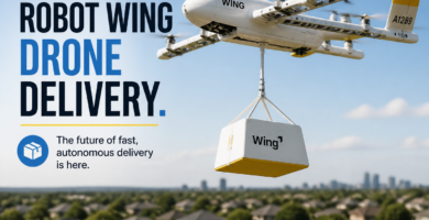 Wing drone delivery