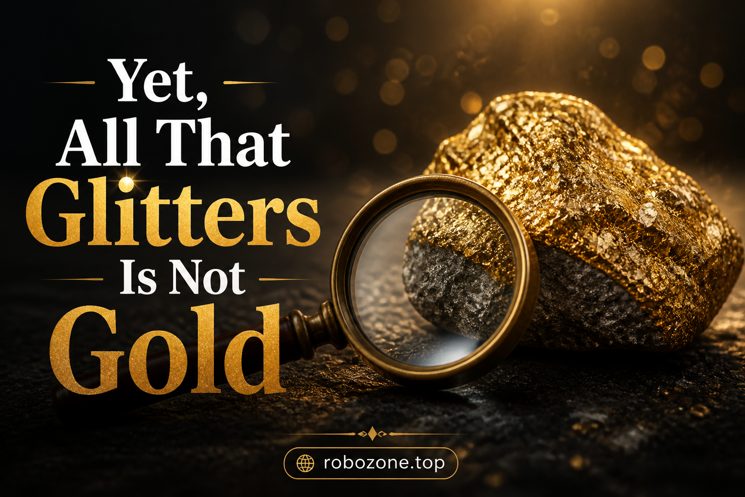 Yet, All That Glitters Is Not Gold