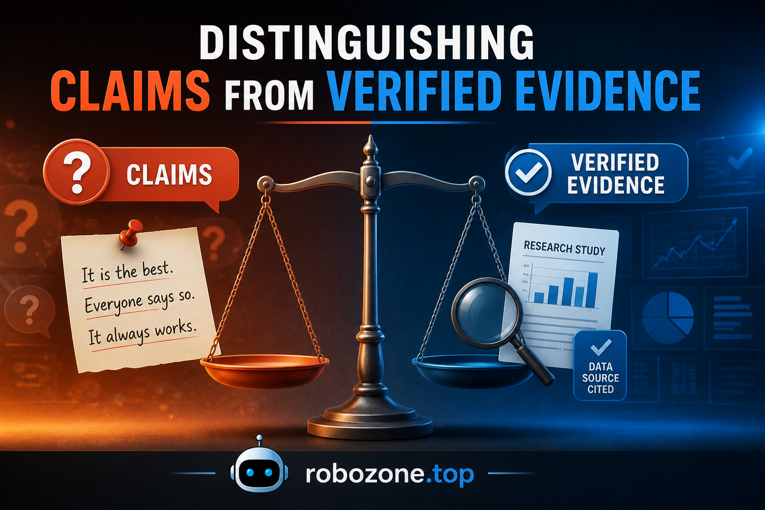 Distinguishing Claims from Verified Evidence