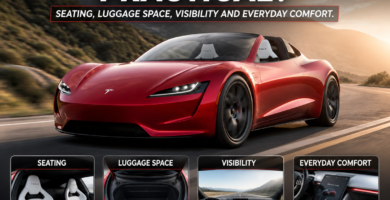 Is the Tesla Roadster Practical? Seating, Luggage Space, Visibility and Everyday Comfort